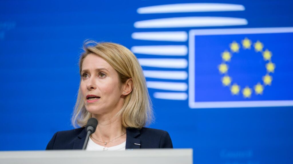 Kallas supports lifting the sanctions against Delcy Rodríguez but will impose requirements to normalize relations